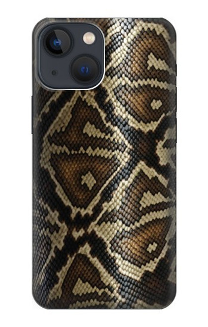 W2712 Anaconda Amazon Snake Skin Graphic Printed Hard Case and Leather Flip Case For iPhone 13 mini