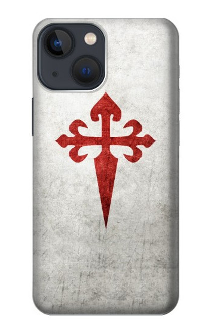 W3200 Order of Santiago Cross of Saint James Hard Case and Leather Flip Case For iPhone 13 mini