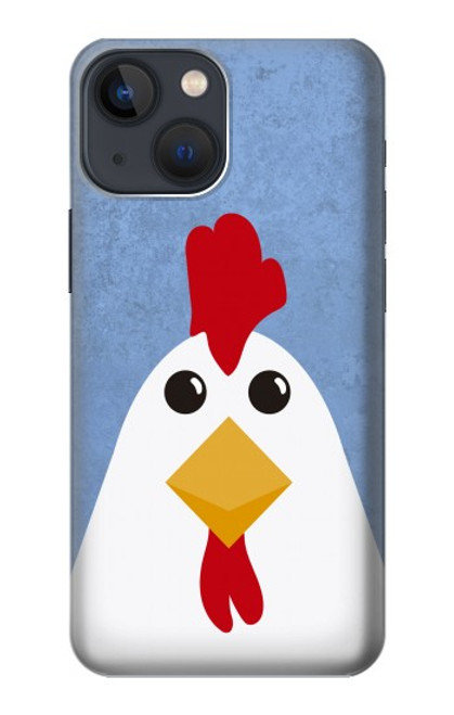 W3254 Chicken Cartoon Hard Case and Leather Flip Case For iPhone 13 mini