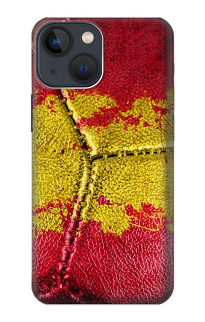 W3315 Spain Flag Vintage Football Graphic Hard Case and Leather Flip Case For iPhone 13 mini