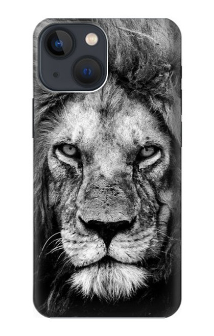 W3372 Lion Face Hard Case and Leather Flip Case For iPhone 13 mini