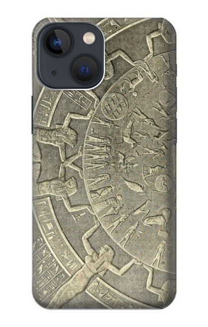 W3396 Dendera Zodiac Ancient Egypt Hard Case and Leather Flip Case For iPhone 13 mini