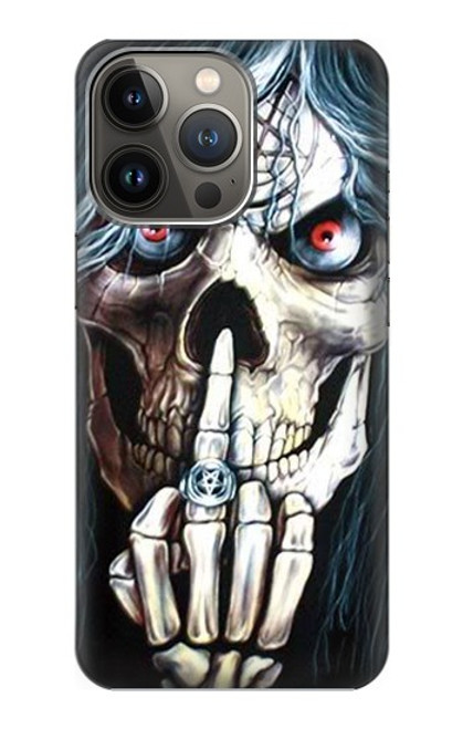 W0222 Skull Pentagram Hard Case and Leather Flip Case For iPhone 13 Pro Max