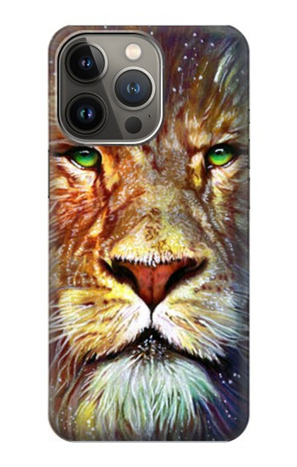 W1354 Lion Hard Case and Leather Flip Case For iPhone 13 Pro Max