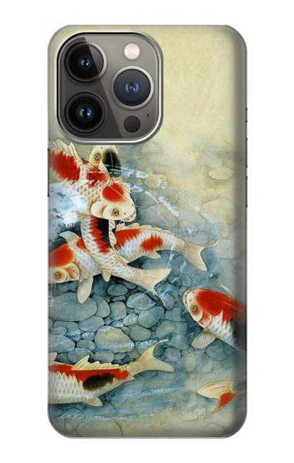 W1654 Koi Carp Fish Art Painting Hard Case and Leather Flip Case For iPhone 13 Pro Max