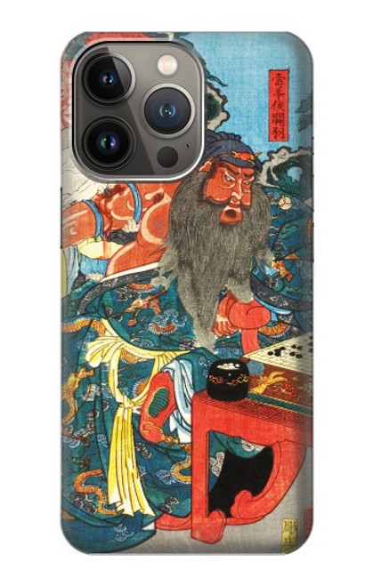 W1826 Utagawa Kuniyoshi Guan Yu Hard Case and Leather Flip Case For iPhone 13 Pro Max