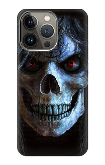 W2585 Evil Death Skull Pentagram Hard Case and Leather Flip Case For iPhone 13 Pro Max