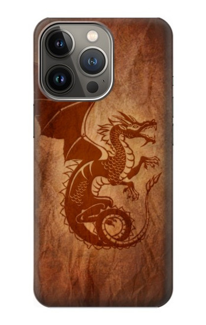 W3086 Red Dragon Tattoo Hard Case and Leather Flip Case For iPhone 13 Pro Max