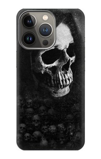 W3333 Death Skull Grim Reaper Hard Case and Leather Flip Case For iPhone 13 Pro Max