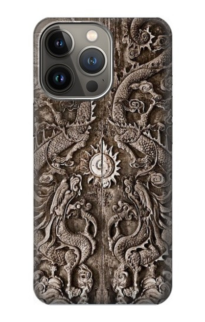 W3395 Dragon Door Hard Case and Leather Flip Case For iPhone 13 Pro Max