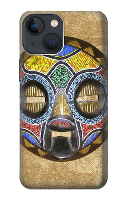 W0965 African Baluba Mask Hard Case and Leather Flip Case For iPhone 13