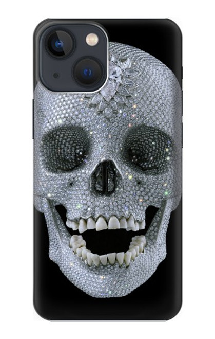 W1286 Diamond Skull Hard Case and Leather Flip Case For iPhone 13