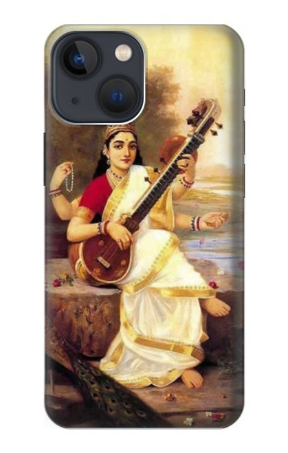 W1420 Saraswati Hindu Goddess Hard Case and Leather Flip Case For iPhone 13