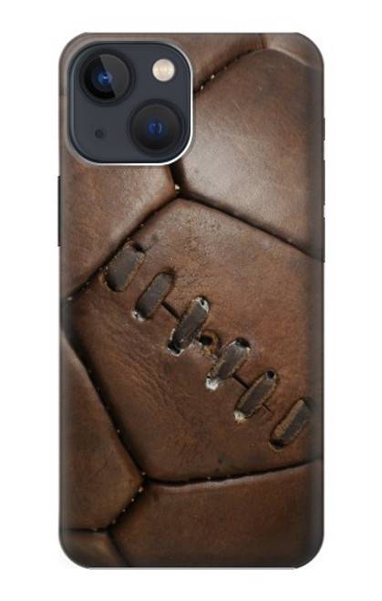 W2661 Leather Soccer Football Graphic Hard Case and Leather Flip Case For iPhone 13