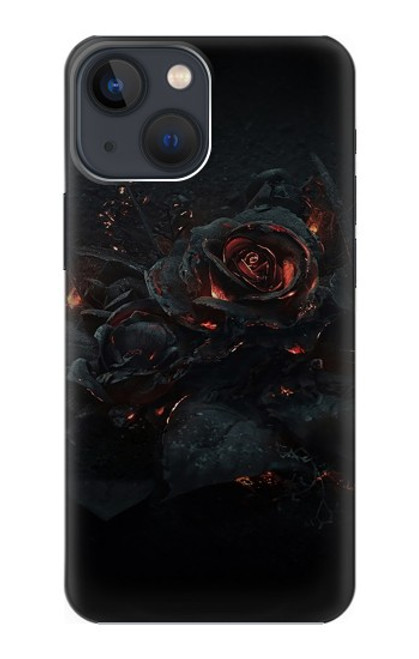 W3672 Burned Rose Hard Case and Leather Flip Case For iPhone 13