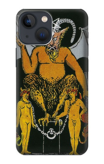 W3740 Tarot Card The Devil Hard Case and Leather Flip Case For iPhone 13