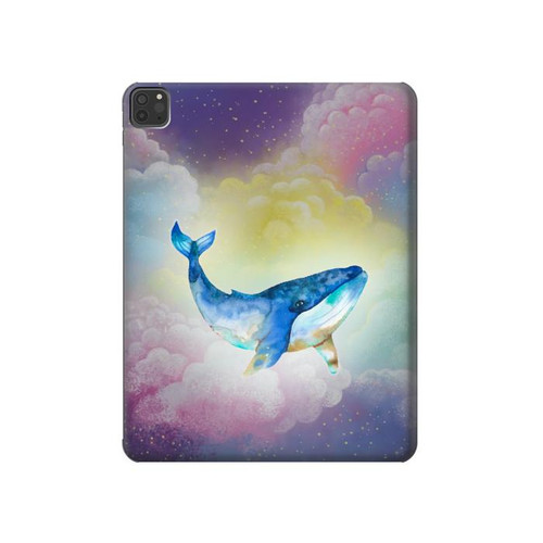 W3802 Dream Whale Pastel Fantasy Tablet Hard Case For iPad Pro 11 (2021,2020,2018, 3rd, 2nd, 1st)