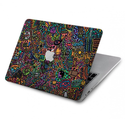 W3815 Psychedelic Art Hard Case Cover For MacBook Pro 13″ - A1706, A1708, A1989, A2159, A2289, A2251, A2338