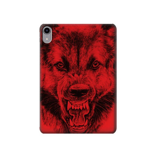 W1090 Red Wolf Tablet Hard Case For iPad mini 6, iPad mini (2021)