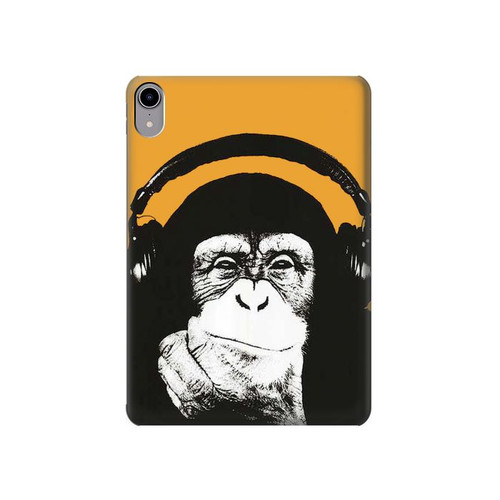 W2324 Funny Monkey with Headphone Pop Music Tablet Hard Case For iPad mini 6, iPad mini (2021)