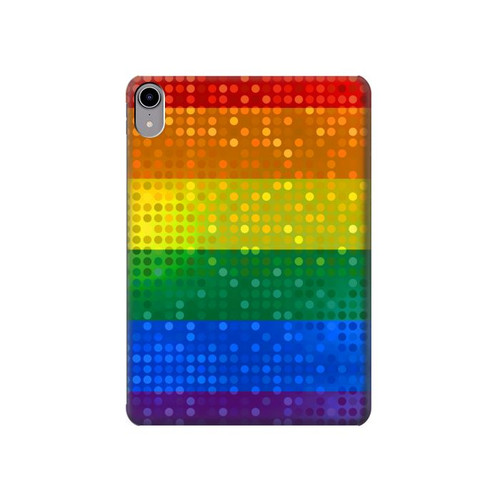 W2683 Rainbow LGBT Pride Flag Tablet Hard Case For iPad mini 6, iPad mini (2021)