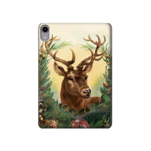 W2841 Vintage Reindeer Christmas Tablet Hard Case For iPad mini 6, iPad mini (2021)