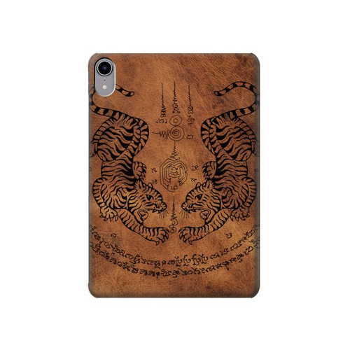 W3209 Sak Yant Twin Tiger Tablet Hard Case For iPad mini 6, iPad mini (2021)