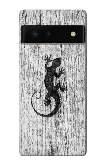 W2446 Gecko Wood Graphic Printed Hard Case and Leather Flip Case For Google Pixel 6