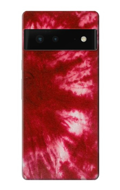 W2480 Tie Dye Red Hard Case and Leather Flip Case For Google Pixel 6