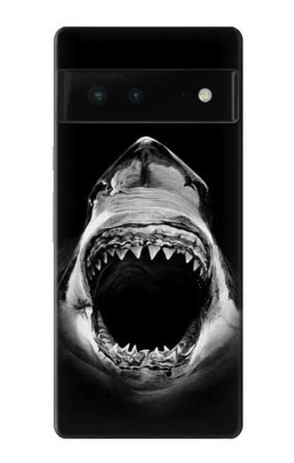 W3100 Great White Shark Hard Case and Leather Flip Case For Google Pixel 6