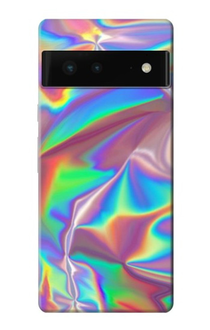 W3597 Holographic Photo Printed Hard Case and Leather Flip Case For Google Pixel 6