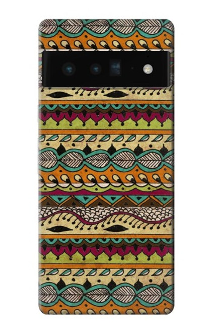 W2860 Aztec Boho Hippie Pattern Hard Case and Leather Flip Case For Google Pixel 6 Pro