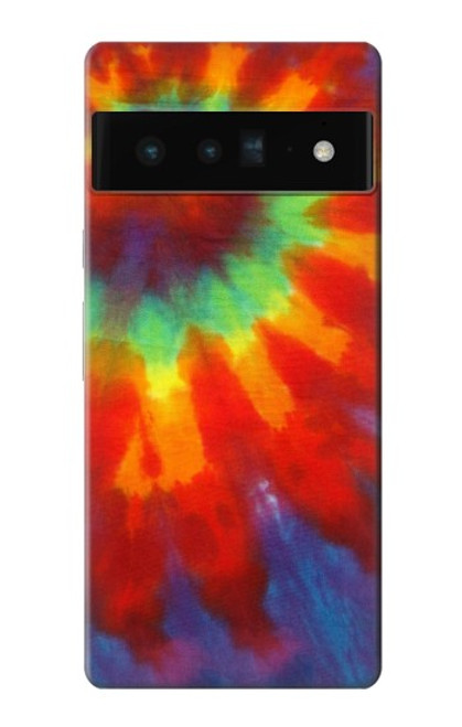 W2985 Colorful Tie Dye Texture Hard Case and Leather Flip Case For Google Pixel 6 Pro