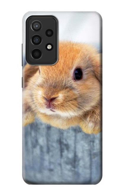 W0242 Cute Rabbit Hard Case and Leather Flip Case For Samsung Galaxy A52s 5G