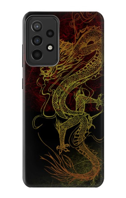 W0354 Chinese Dragon Hard Case and Leather Flip Case For Samsung Galaxy A52s 5G