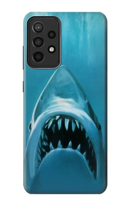 W0830 White Shark Hard Case and Leather Flip Case For Samsung Galaxy A52s 5G