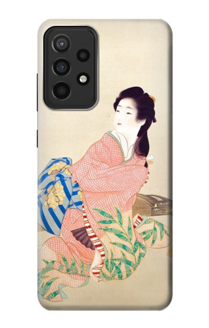 W0889 Japan Art Kimono Hard Case and Leather Flip Case For Samsung Galaxy A52s 5G