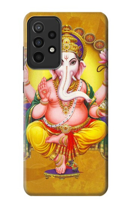 W0896 Lord Ganesh Hindu God Hard Case and Leather Flip Case For Samsung Galaxy A52s 5G