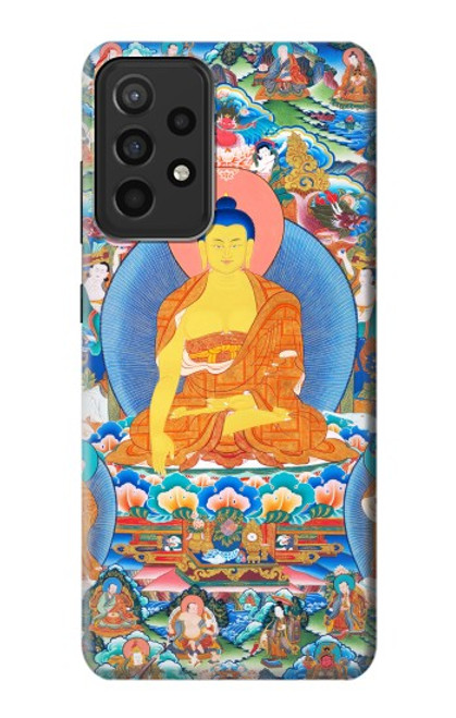 W1256 Buddha Paint Hard Case and Leather Flip Case For Samsung Galaxy A52s 5G