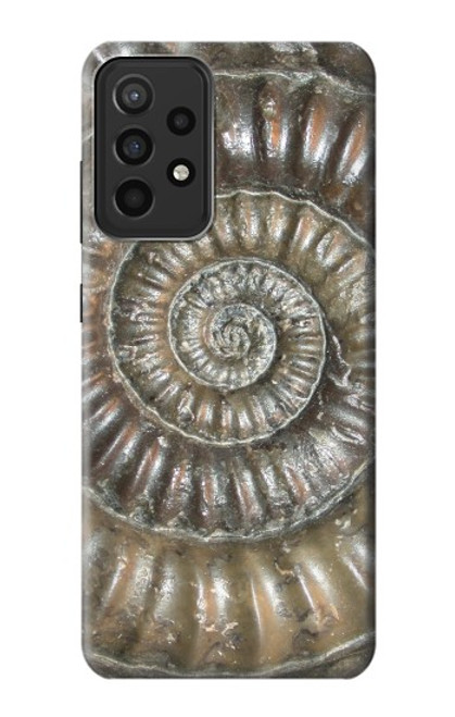 W1788 Ammonite Fossil Hard Case and Leather Flip Case For Samsung Galaxy A52s 5G