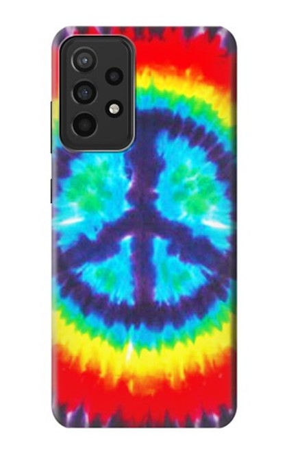 W1870 Tie Dye Peace Hard Case and Leather Flip Case For Samsung Galaxy A52s 5G