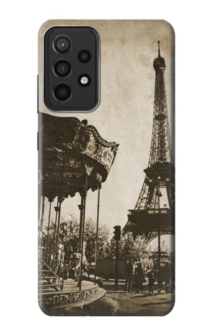 W2174 Eiffel Tower Vintage Paris Hard Case and Leather Flip Case For Samsung Galaxy A52s 5G