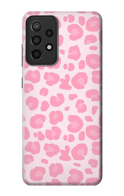 W2213 Pink Leopard Pattern Hard Case and Leather Flip Case For Samsung Galaxy A52s 5G