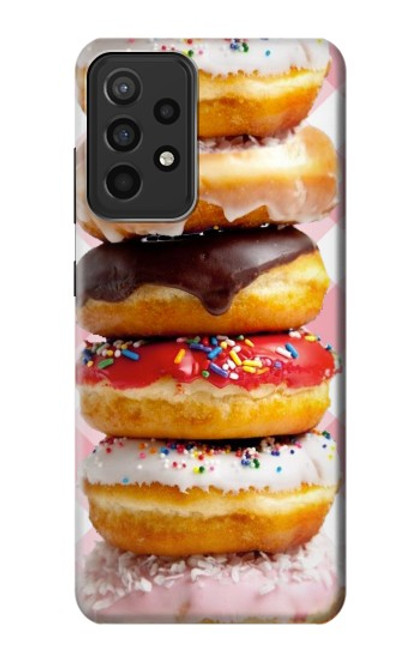 W2431 Fancy Sweet Donuts Hard Case and Leather Flip Case For Samsung Galaxy A52s 5G