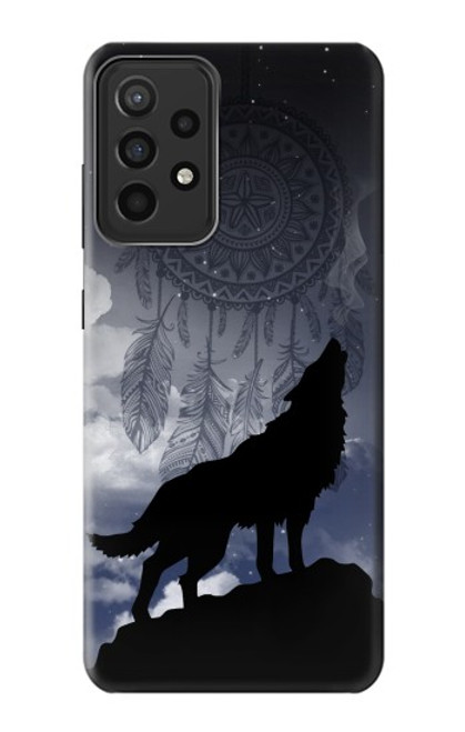 W3011 Dream Catcher Wolf Howling Hard Case and Leather Flip Case For Samsung Galaxy A52s 5G