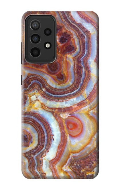 W3034 Colored Marble Texture Printed Hard Case and Leather Flip Case For Samsung Galaxy A52s 5G