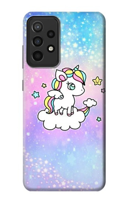 W3256 Cute Unicorn Cartoon Hard Case and Leather Flip Case For Samsung Galaxy A52s 5G