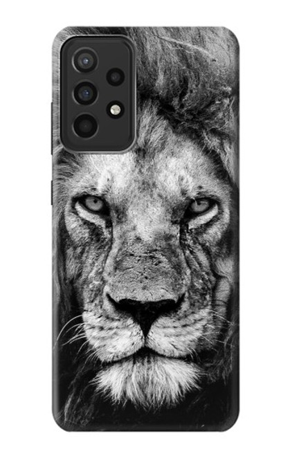 W3372 Lion Face Hard Case and Leather Flip Case For Samsung Galaxy A52s 5G