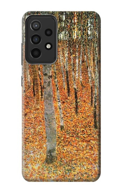 W3380 Gustav Klimt Birch Forest Hard Case and Leather Flip Case For Samsung Galaxy A52s 5G