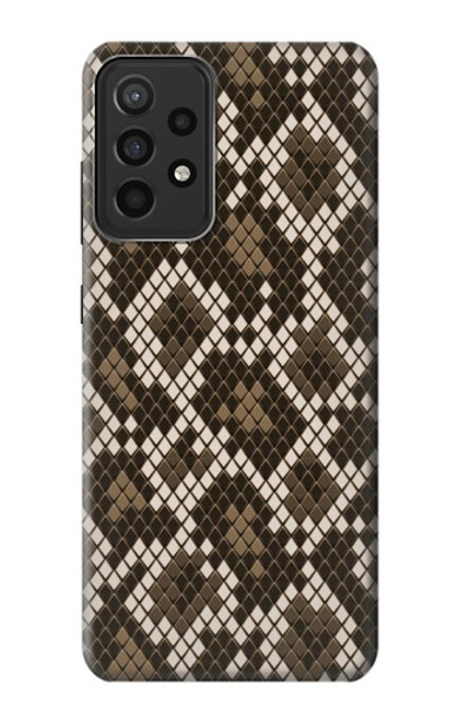 W3389 Seamless Snake Skin Pattern Graphic Hard Case and Leather Flip Case For Samsung Galaxy A52s 5G